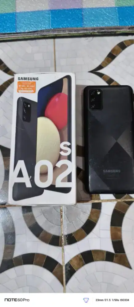 Samsung A02s 3+4/32gb lengkap