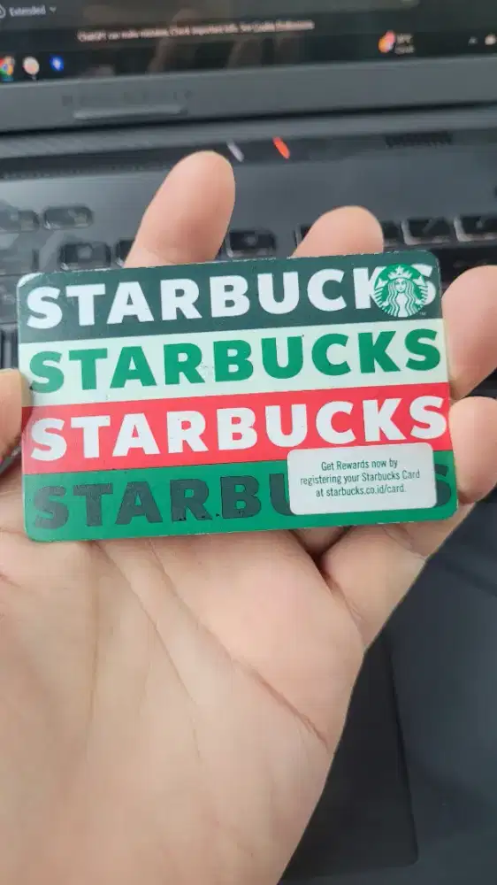 Starbucks gift card 100.000 Jual 80k