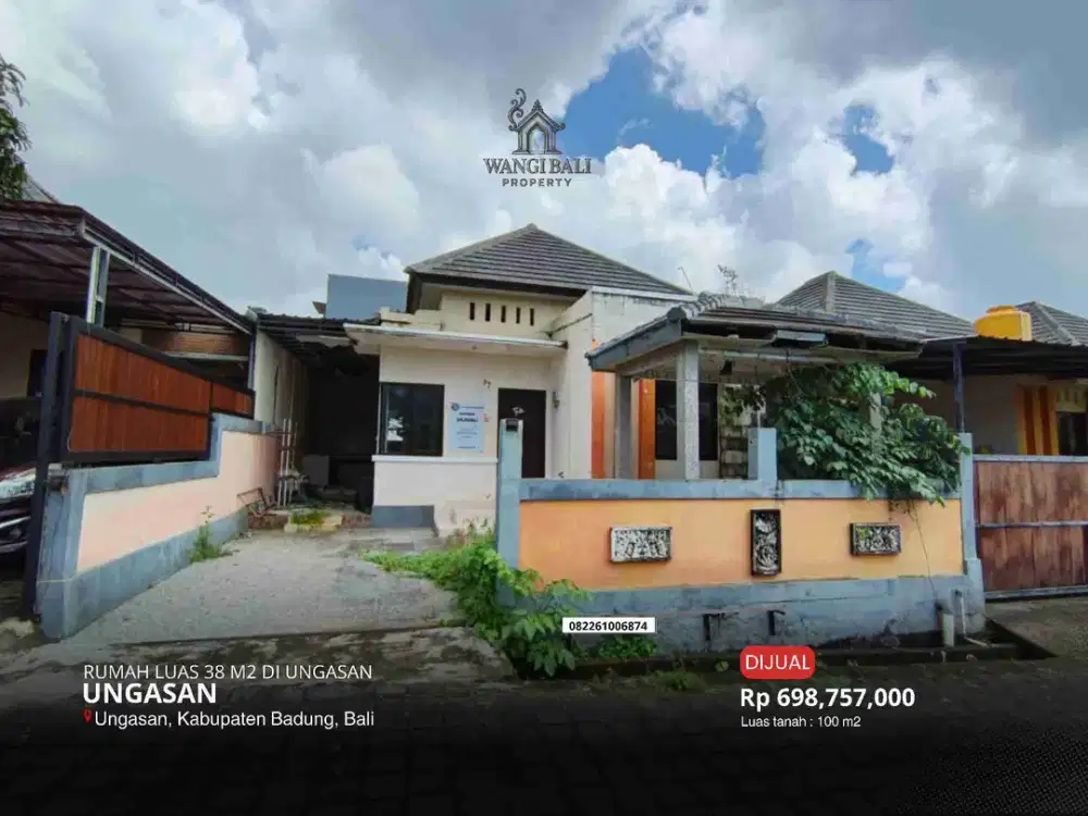 DIJUAL RUMAH LUAS 38 M2 DI UNGASAN, BADUNG