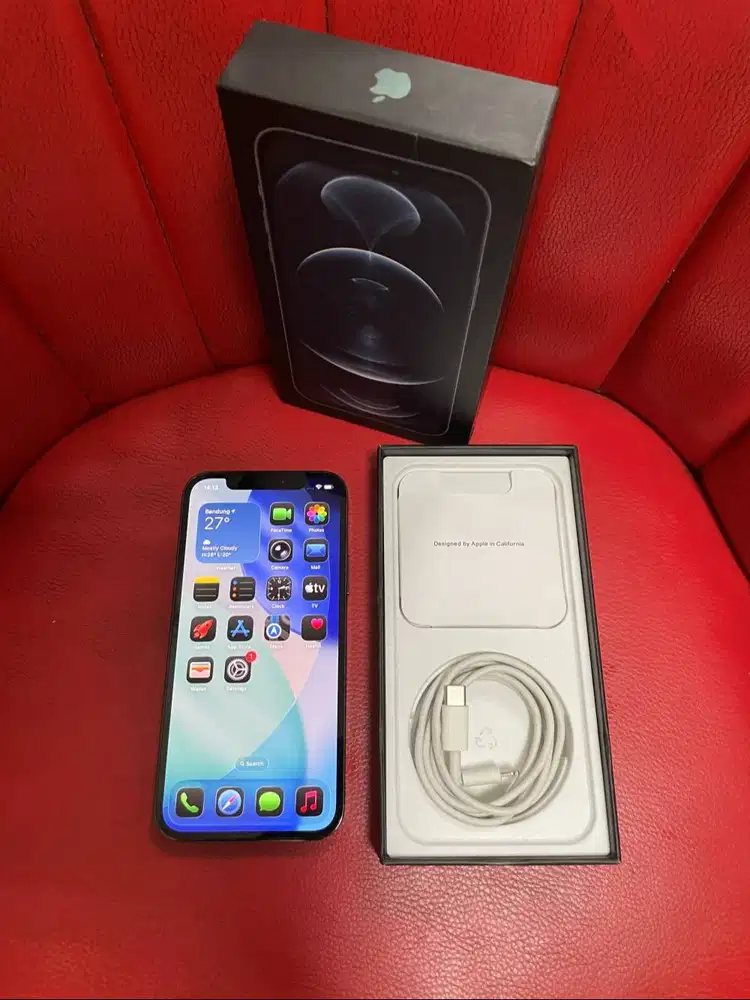 iPhone 12 Pro 512gb Graphite Sinya Permanen Selamanya Fullset