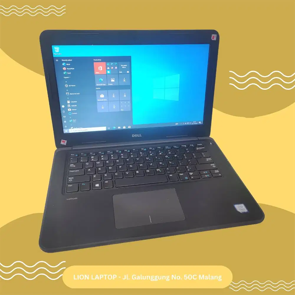 Core i5 Gen 7 Murah Mulus RAM 8GB SSD 256GB Dell Latitude 3380 [24|04]