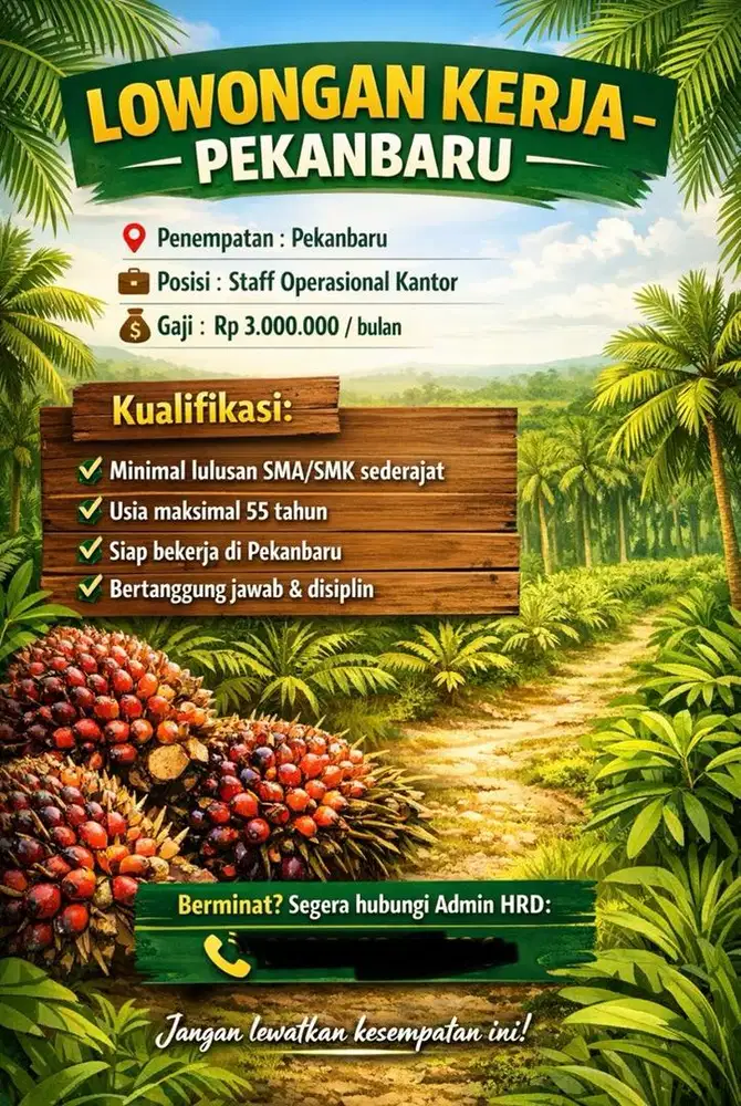 Walk in interview Pekanbaru