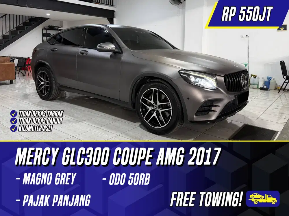 Mercedes Benz GLC300 Coupe AMG 2017 Black Grey Hitam Mercy GLC 300