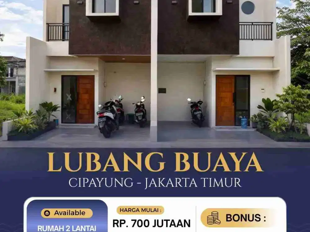 Rumah Baru Di Cipayung Lubang Buaya Jakarta Timur, Murah Minimalis Jual/Dijual