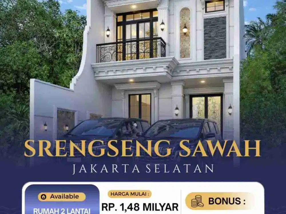 Jual Rumah Baru Ready, Cluster Di Srengseng Sawah Jagakarsa Jakarta Selatan