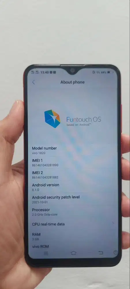 Vivo Y91C (1820 Dual SIM) – Red Mulus Like New dan Siap Pakai