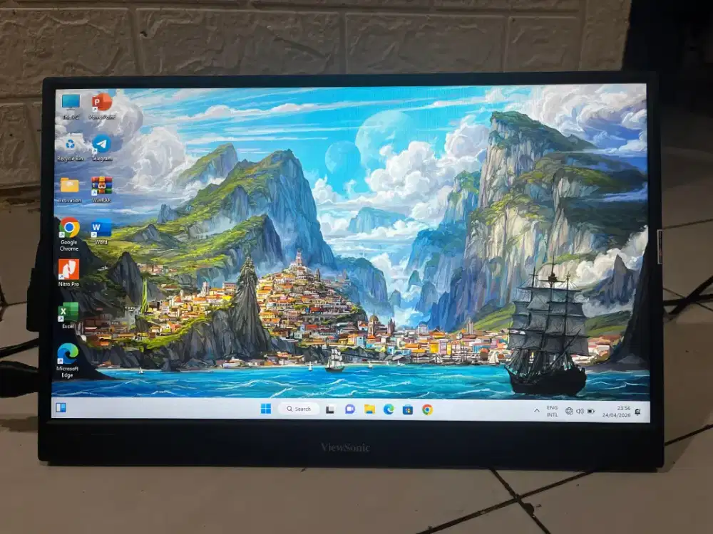 Dijual Monitor Portable Gaming ViewSonic VX1654 layar 16 inc IPS 144hz