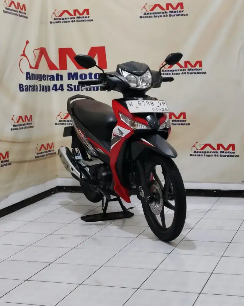Ready Honda supra x 125 fi Tahun 2019 merah hitam