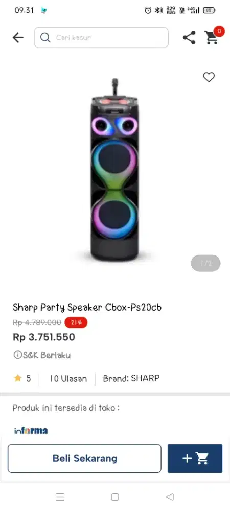 Promo speaker sharp