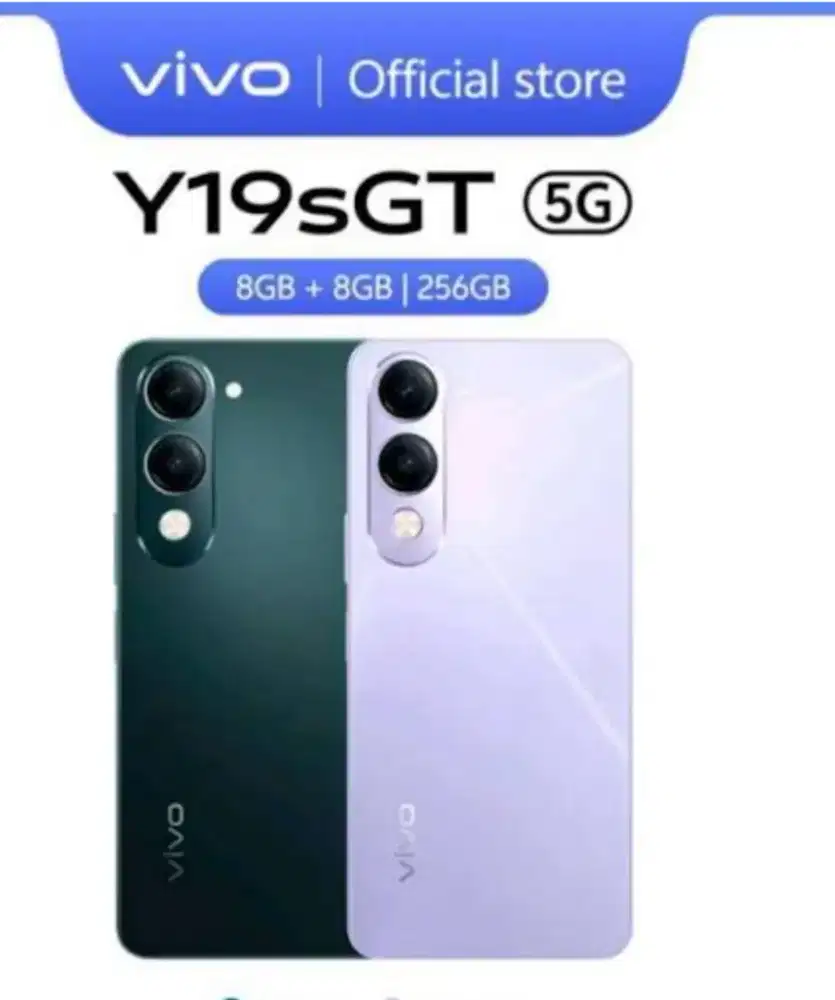 Murah new Vivo Y19s GT 5G grs resmi segel, BS TT/BS kredit