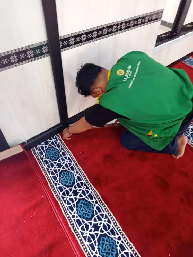 Jual karpet masjid bisa pasang langsung di lokasi