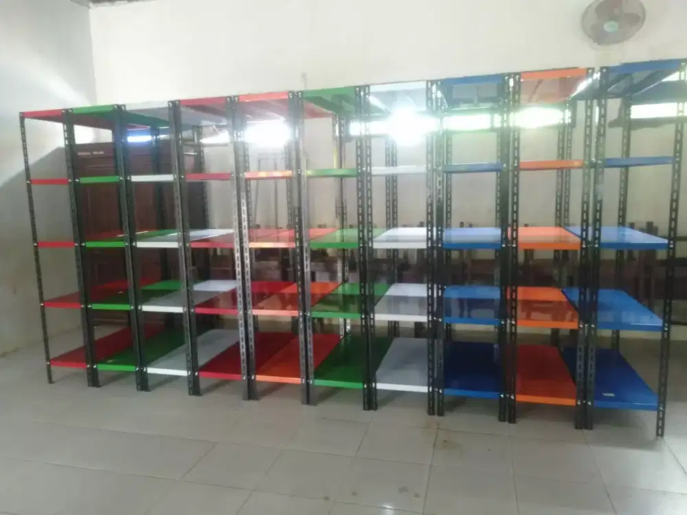 Rak siku besi rak gudang susun