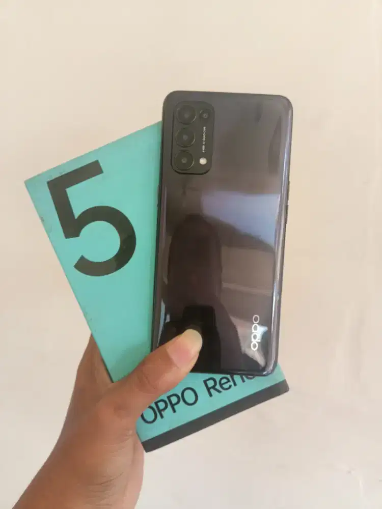 Oppo Reno 5 (8/128), Normal, Lengkap Fullset