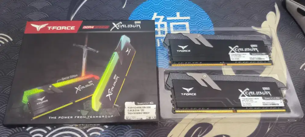 RAM T-Force Xcalibur RGB DDR4 16GB (8x2)
3600 Mhz,