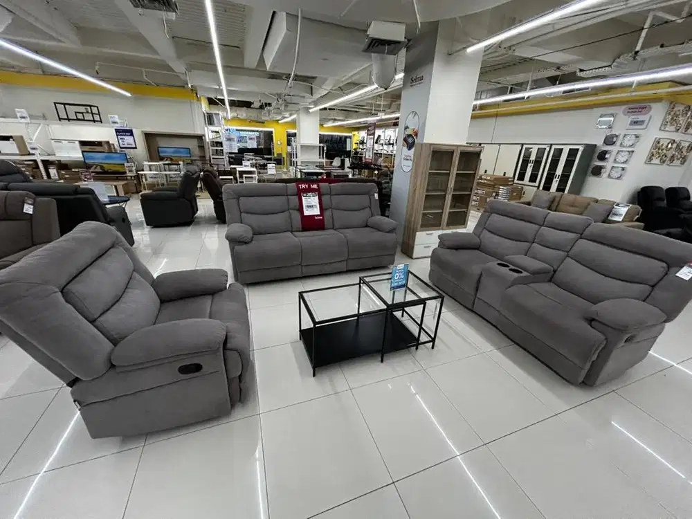 PROMO SOFA SET RECLINER CANTIK