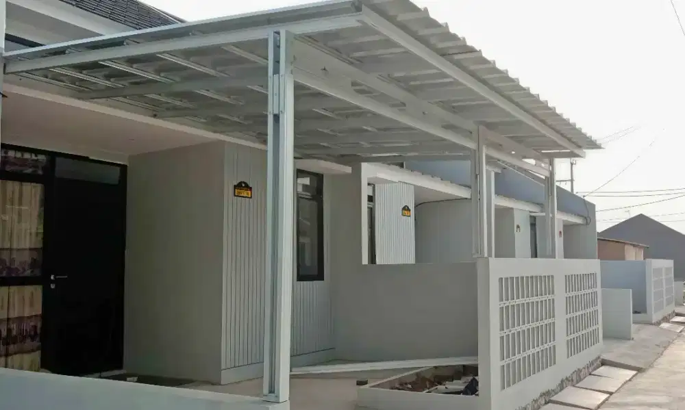 Kanopi rangka baja ringan