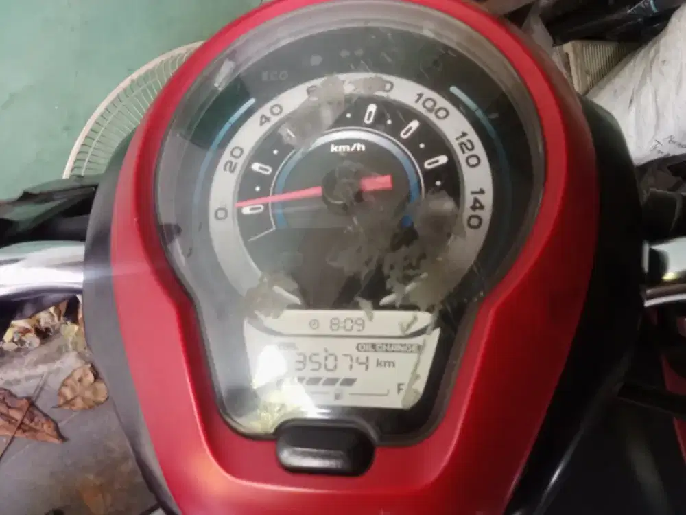 BU Jual Cepat Scoopy keyless merah doff