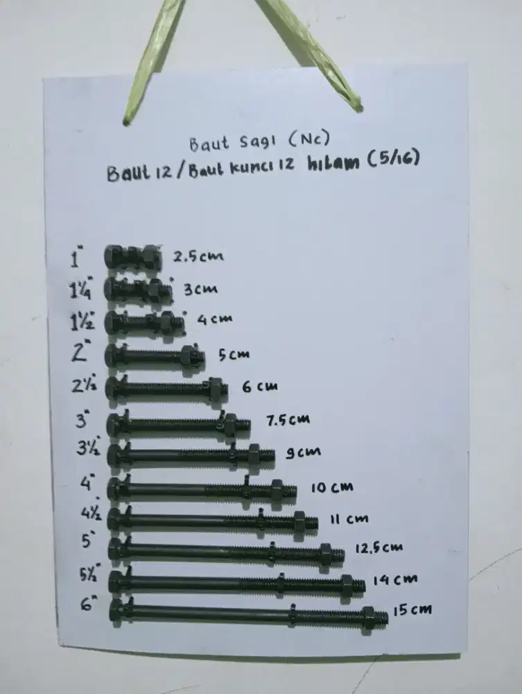 Jual Rupa-Rupa mur baut Nc-mm-cb angkur flange bolt taping baut baja