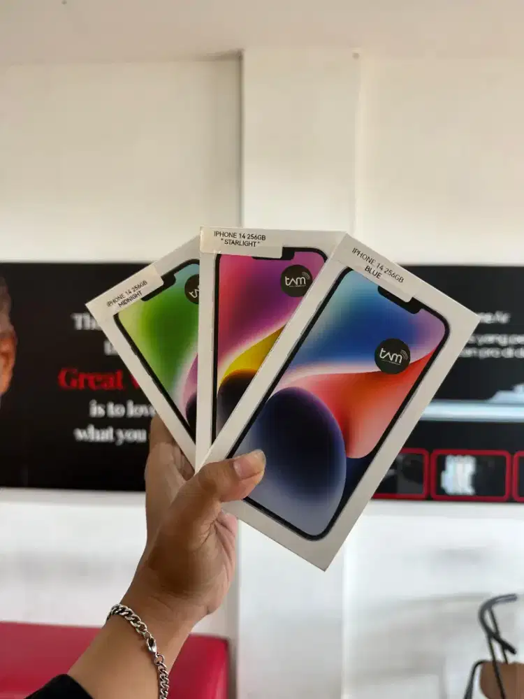 iPHONE 14 256GB NEW GARANSI RESMI IBOX