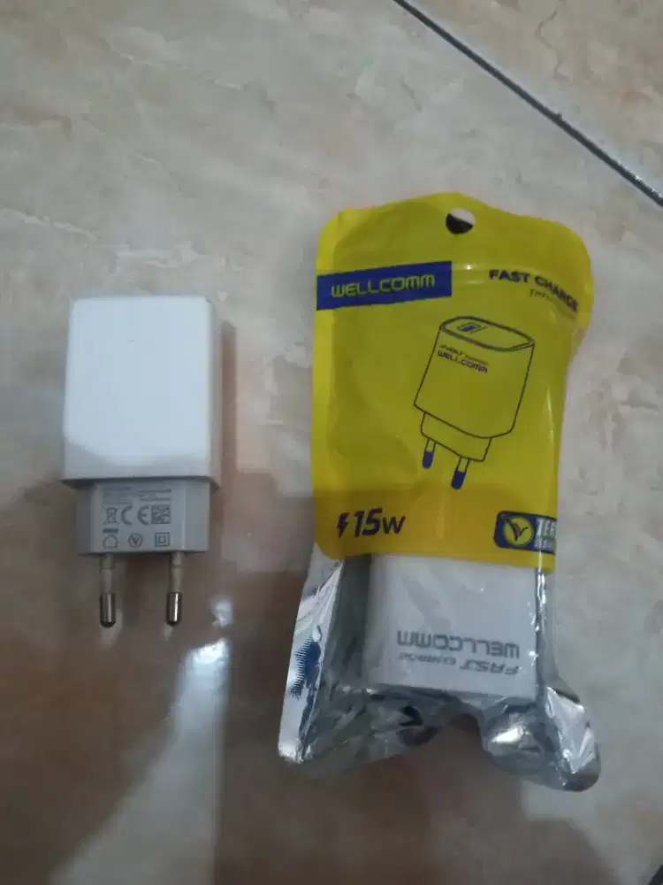 Di jual charger tipe C baru dan kepala charger copotan hp oppo
