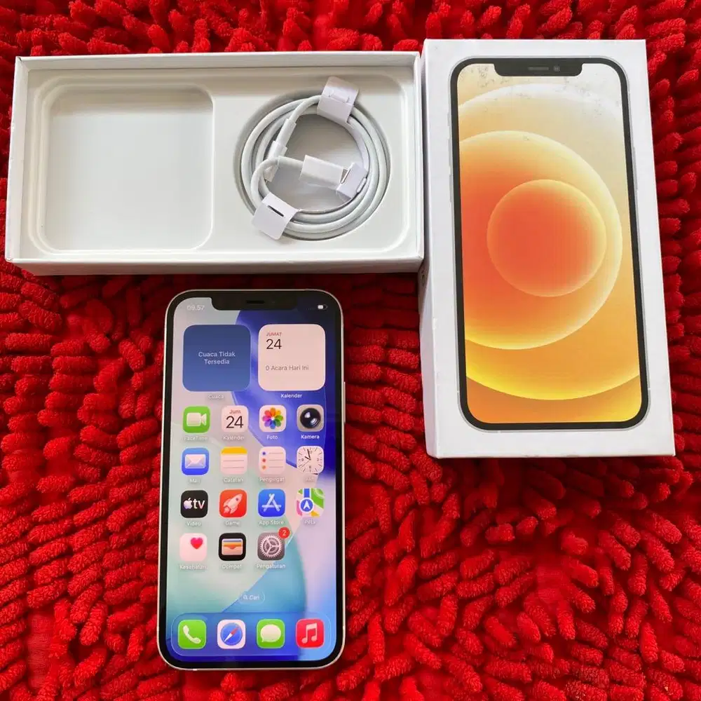 IPhone 12 128GB Lengkap Jaringan all Operator