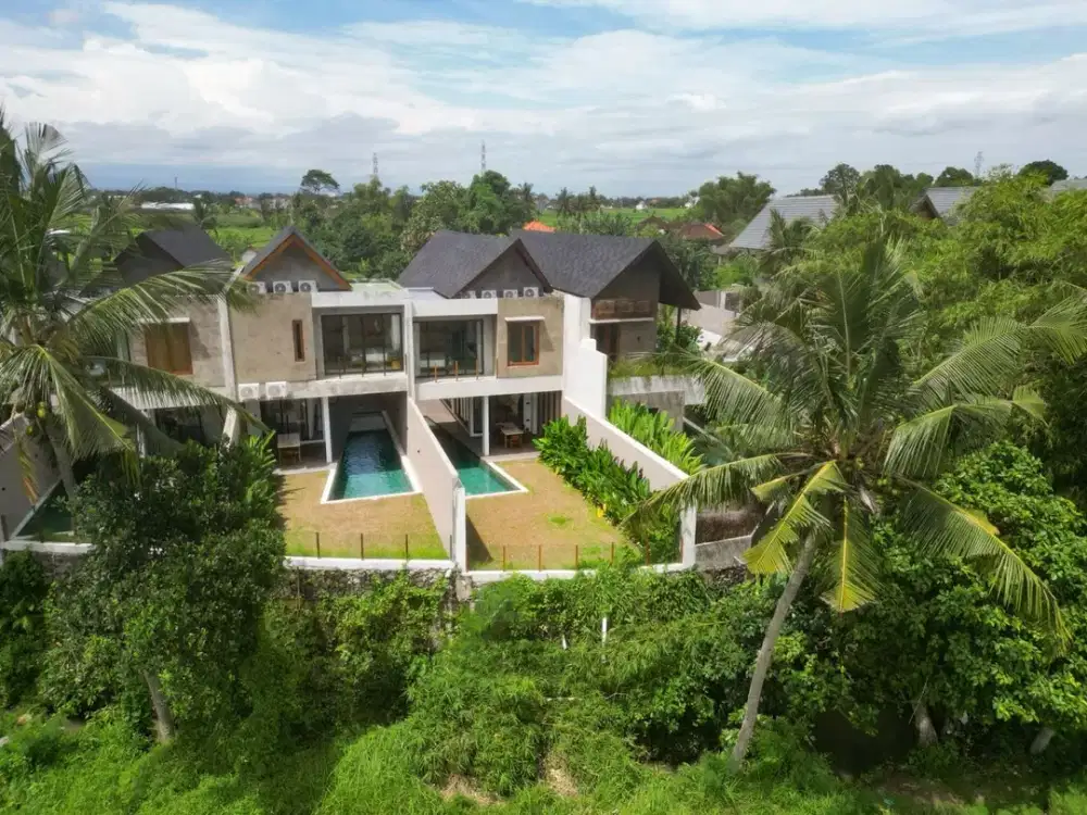 BRAND NEW TROPICAL MODERN STYLE RICE FIELD AND RIVER VIEW AT KEDUNGU TABANAN