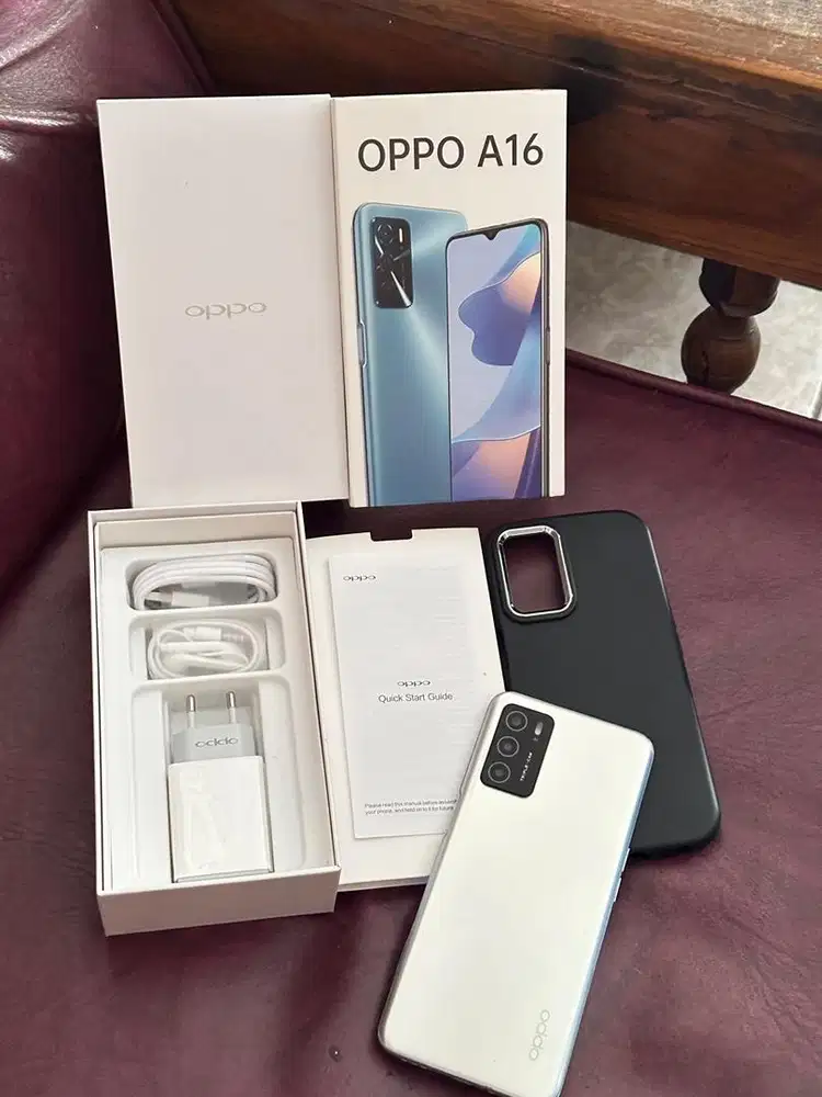 Dijual Oppo A16 RAM 6/128GB Fullset – Mulus No Minus