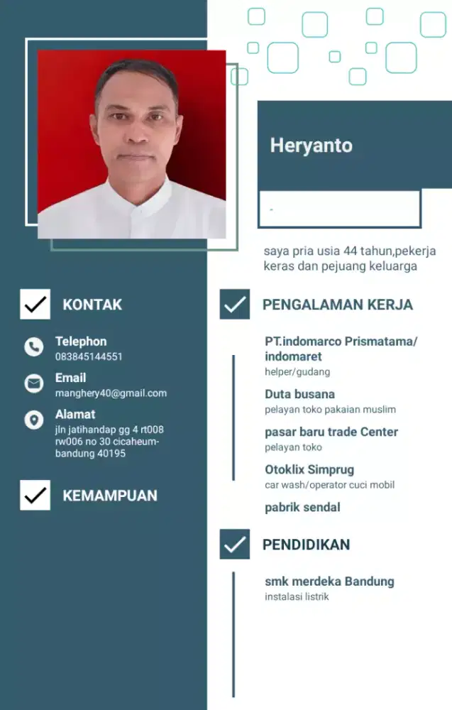 Sangat butuh pekerjaan