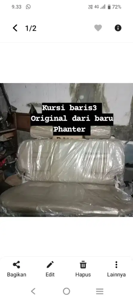 Kursi phanter baris 3 aja.