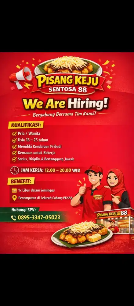 Dibutuhkan karyawan/i Jaga Stand