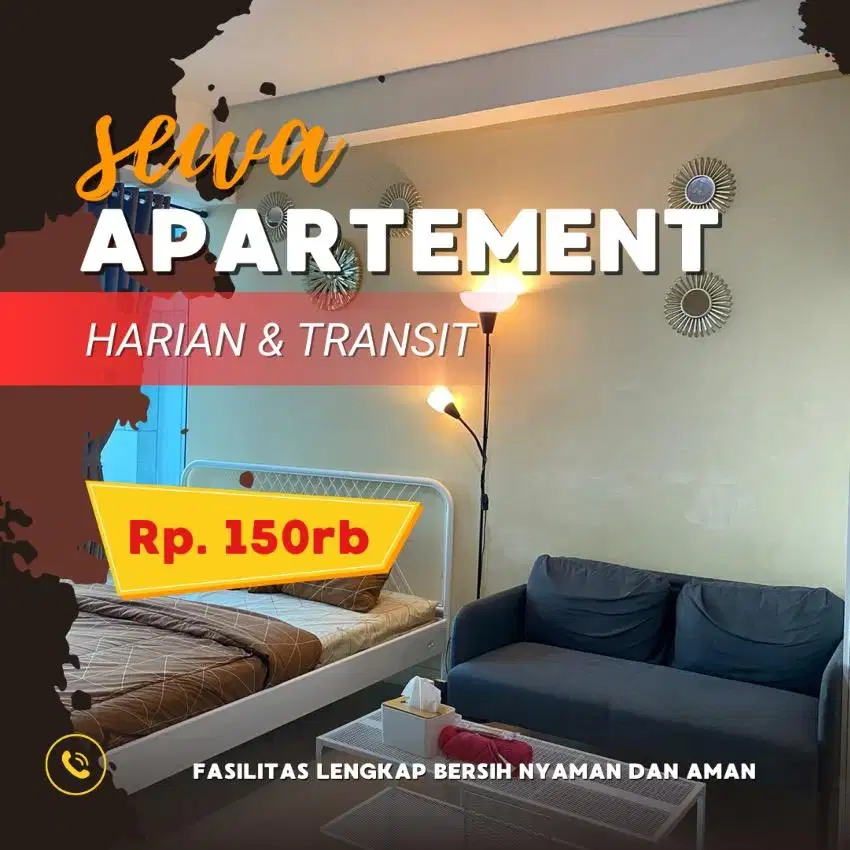 SEWA APARTEMEN HARIAN/TRANSIT SENTRA TIMUR JAKARTA PULOGEBANG TERMURAH