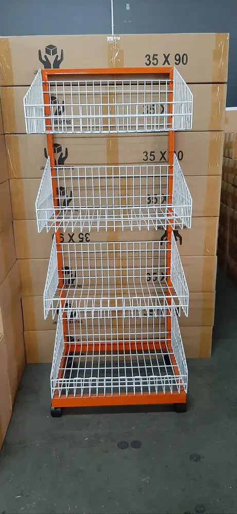 RAK VANESSA / KERANJANG SNACK LENGKAP RODA HARGA MURAH READY STOCK