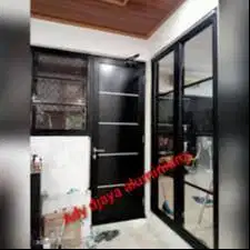 Pasang Sekat Kantor Pakai Kusen Aluminium - Alumunium - Gypsum GRC PVC