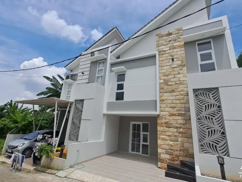 Rumah Depok Skema Developer Tanpa BI Checking SHM IMB Ready Desain Modern Lokasi Strategis Dekat Stasiun Depok Baru Dekat Tol Sawangan Tol Kukusan