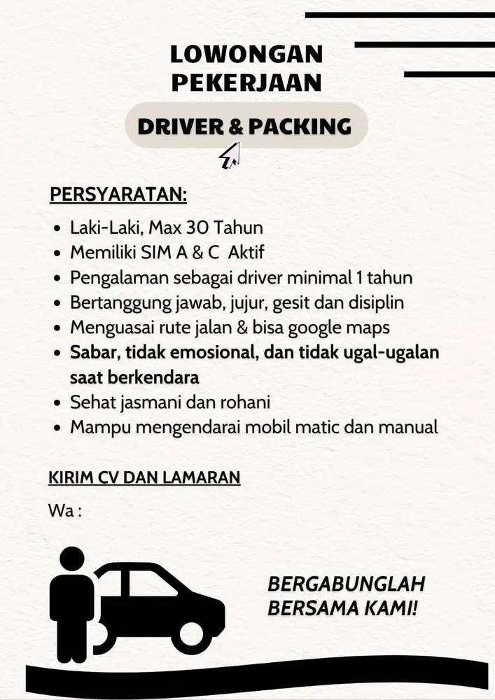 DRIVER & PACKING