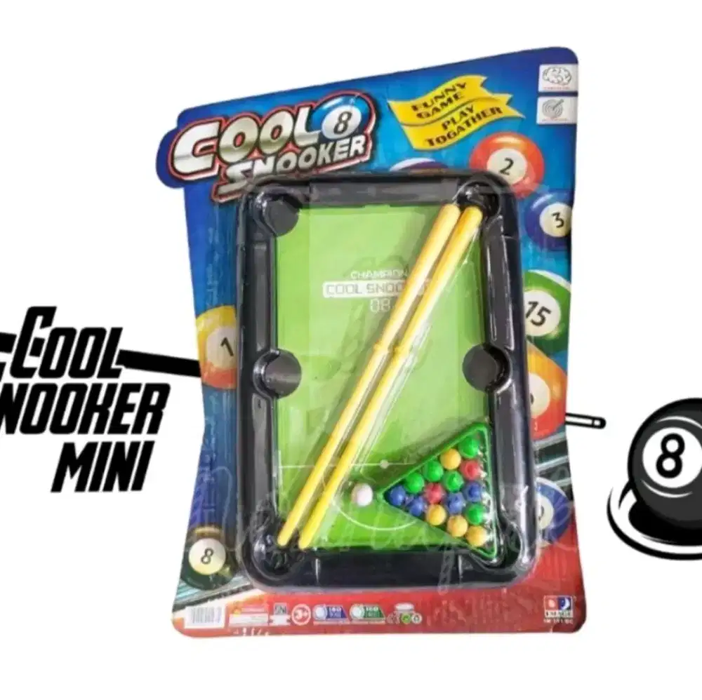 Mainan Billiard Set/Bola Sodok Cool Snooker