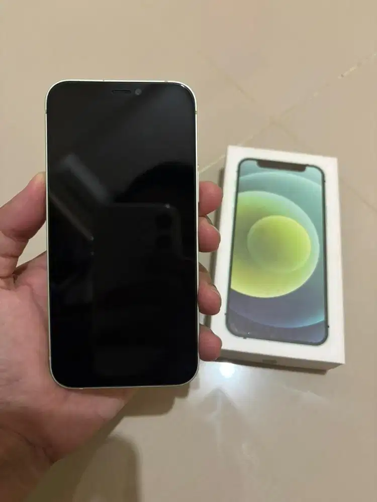 Iphone 12 mini 128GB fullset hp dus kabel mulus pemakaian indosat only
