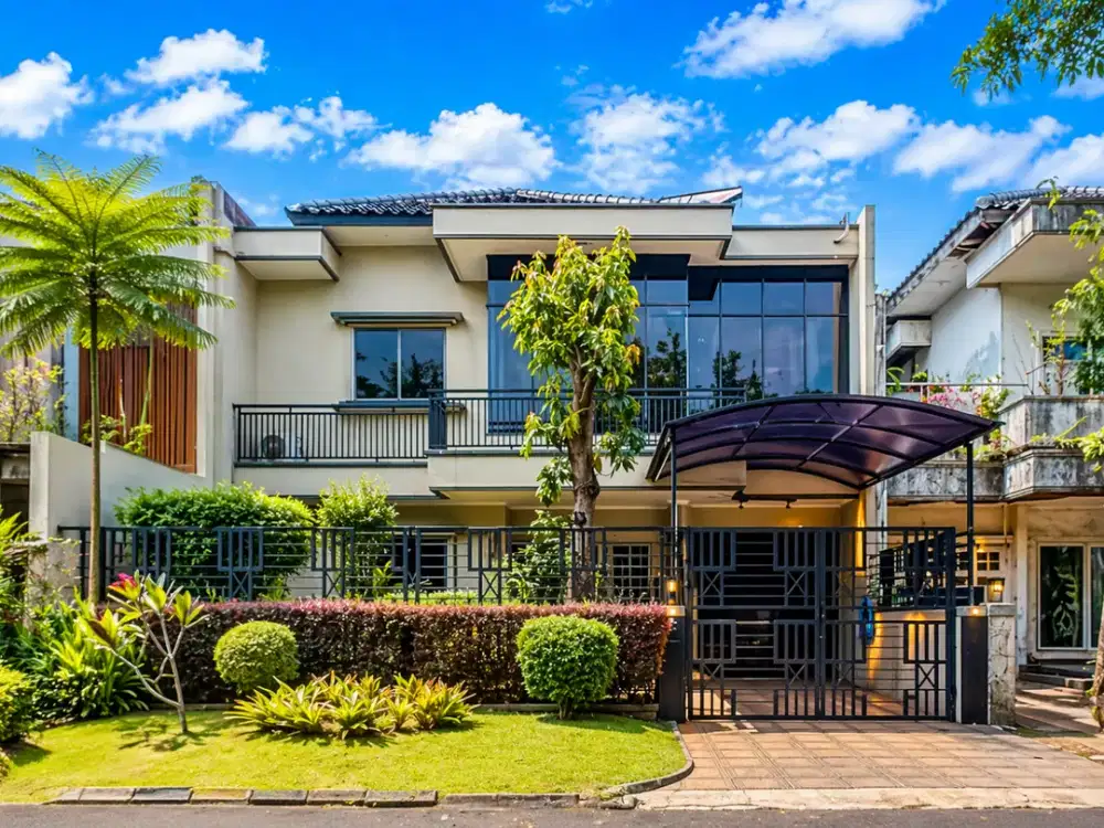 RUMAH MODERNLAND! RUMAH BESAR 2 GUDANG, 8 AC, FURNITURE JATI PREMIUM