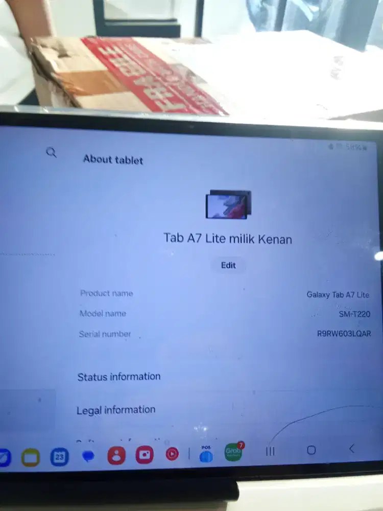 Dijual Galaxy Tab a7 lite Samsung