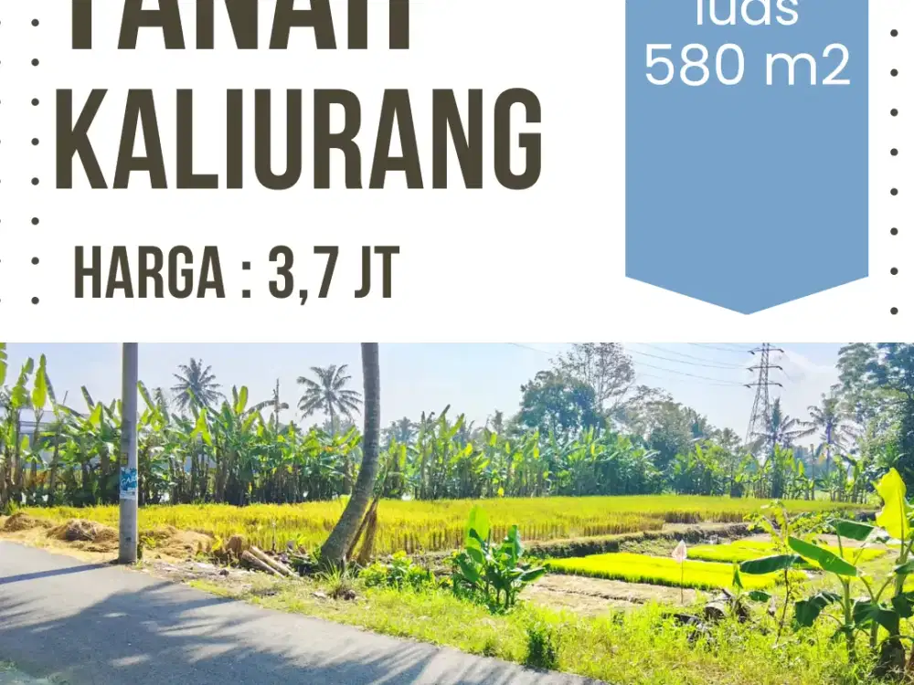 tanah kaliurang km 9  dekat pasar gentan & kampus UII
