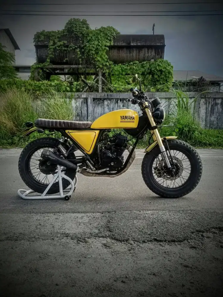 Cari Barter/Dijual Yamaha Scorpio 223cc Custom Scrambler