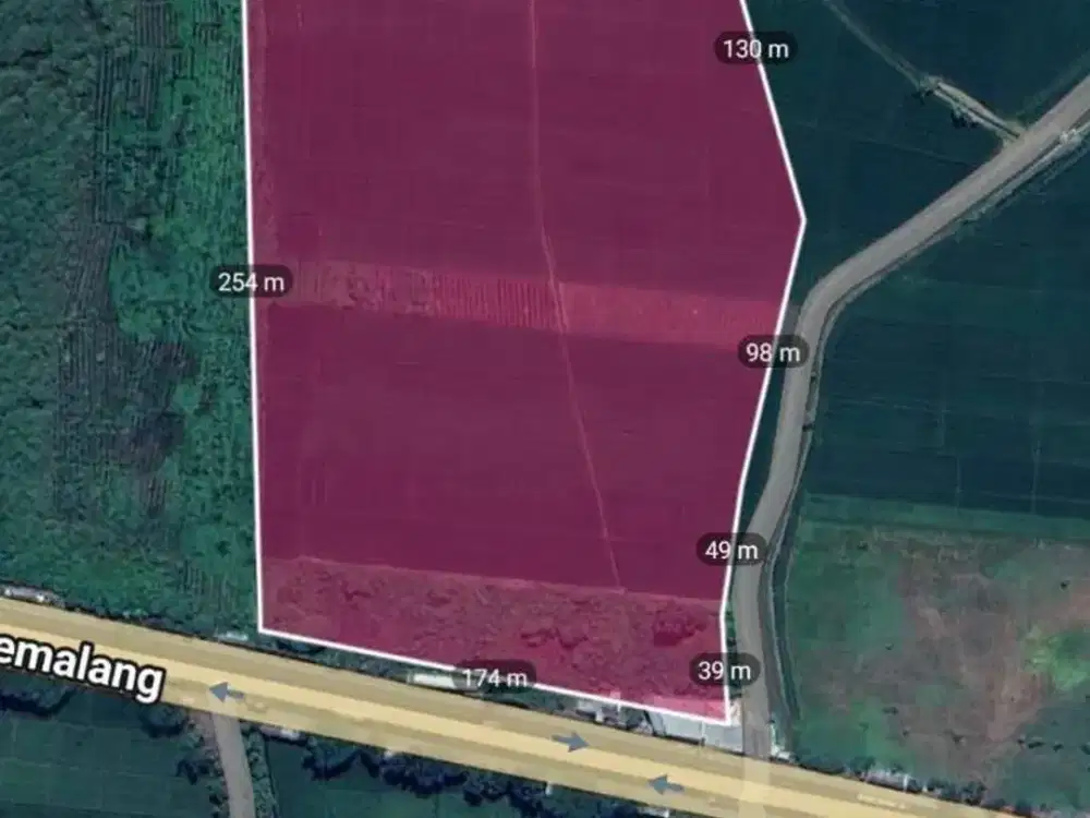 Lahan Industri lokasi strategis nol jalan provinsi ( raya pantura ) dekat exit Toll Pemalang