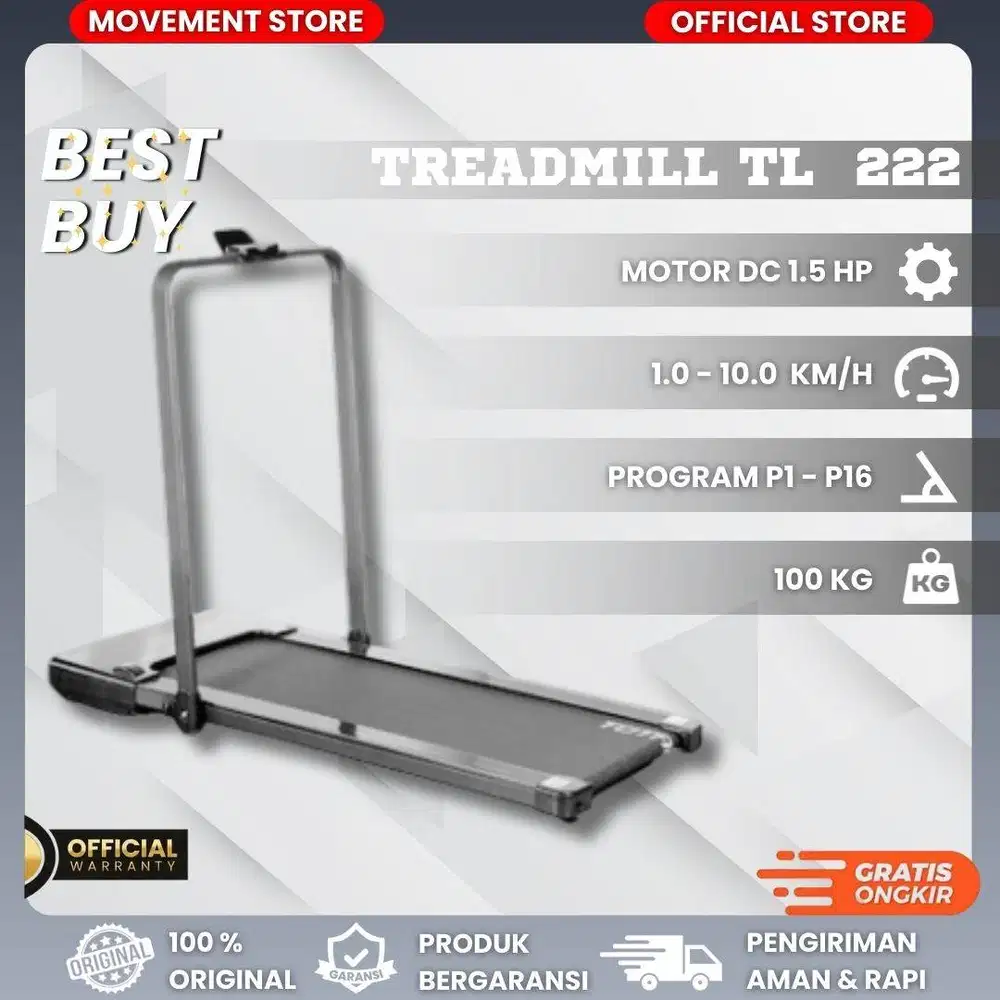 Walking Pad Rumahan TL 222 Bergaransi 12 Bulan