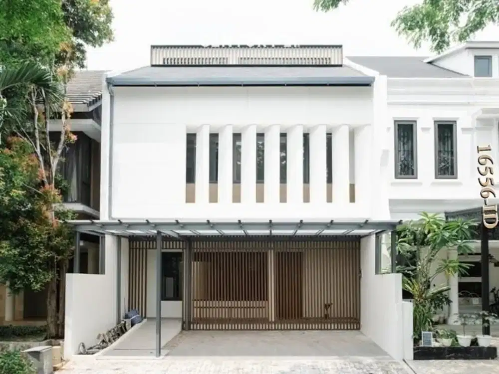 Rumah mewah industrial modern 3 lantai, full renovasi di Discovery Bintaro Jaya sektor 9