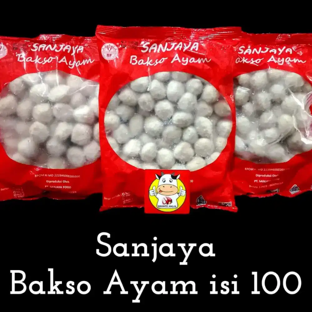 Bakso ayam Sanjaya isi 100 - Brontz Jogja