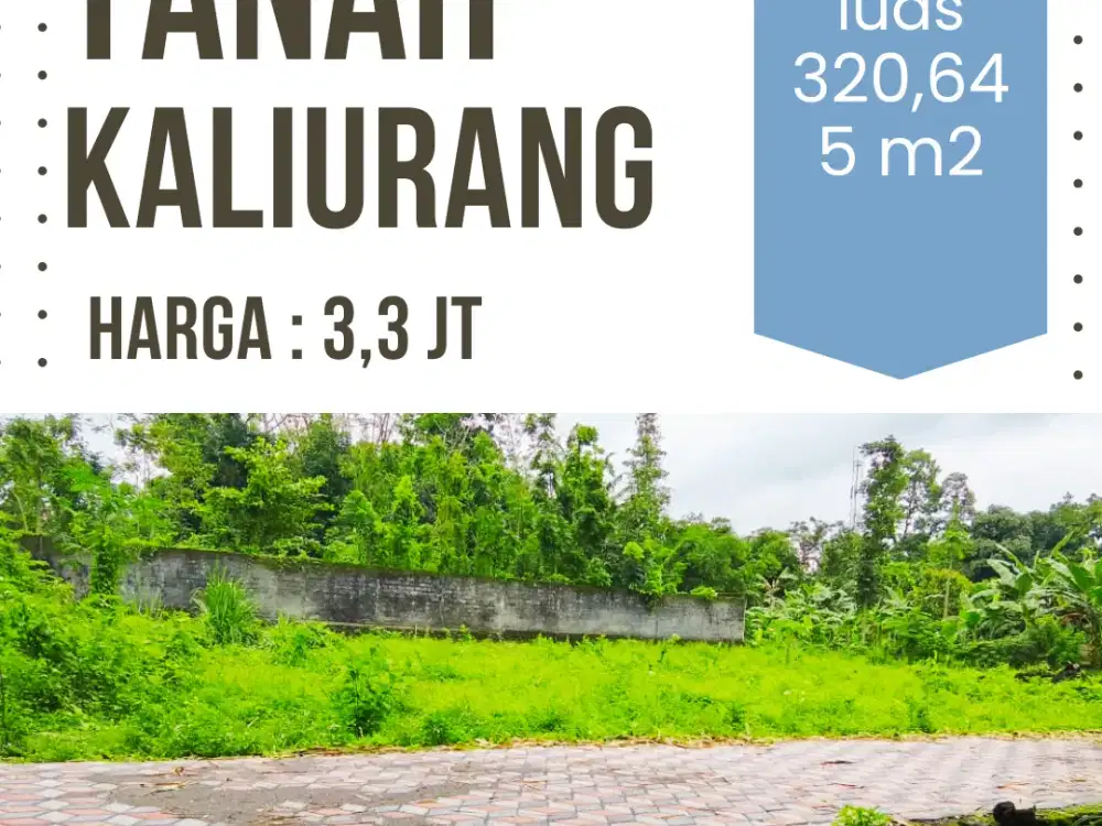 Tanah Jogja Kost Area Kampus UII Kaliurang SHM Pekarangan