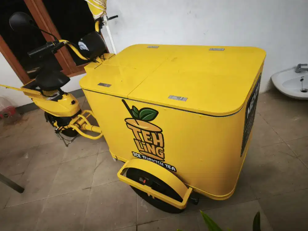 SEPEDA LISTRIK GEROBAK KOPI ATAU TEH