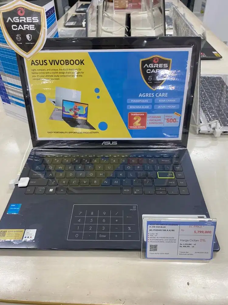 ASUS NOTEBOOK CELERON 8-256 SSD BLUE