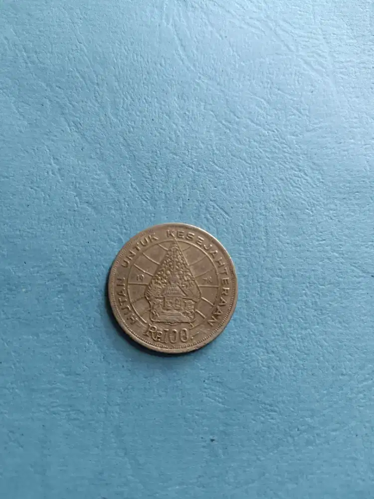 Dijual uang logam RP100 Tahun 1978