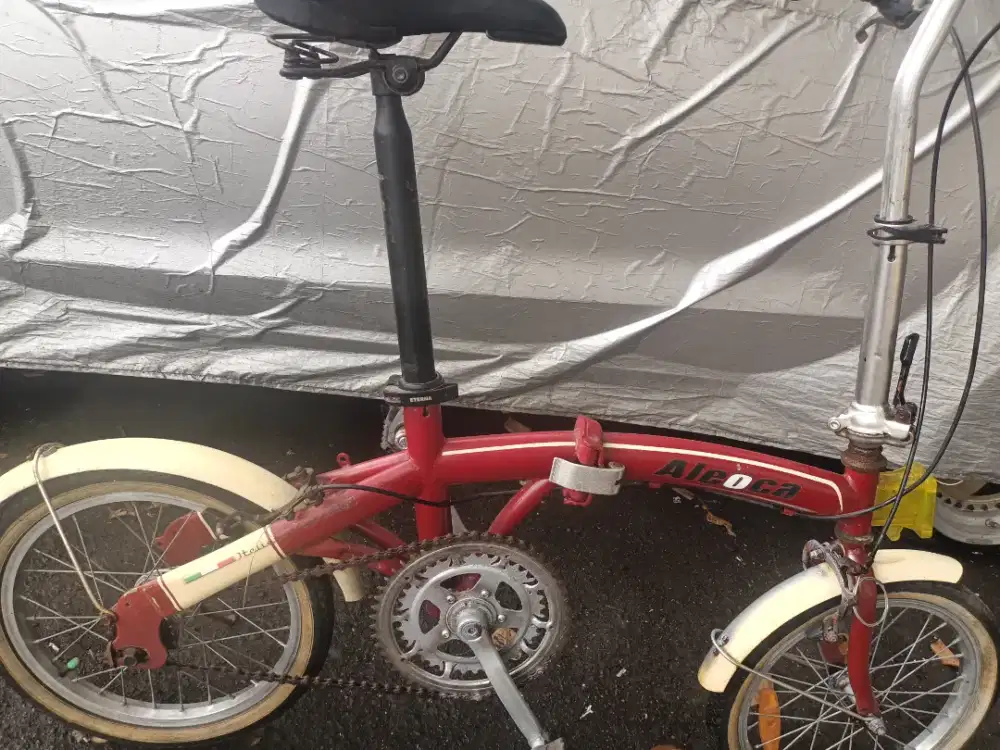 Sepeda lipat aleoca uk16 crangk vintage langkah